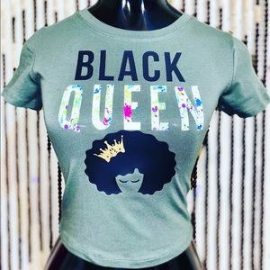Black Queen Mid drift woman’s top